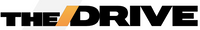 Logo of 'The Drive' with a black and orange design.