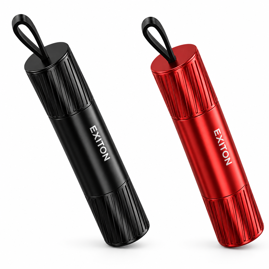 RapidExit in black and red